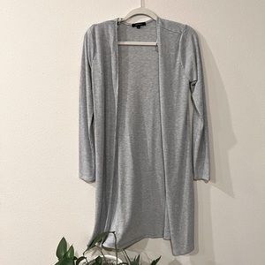 Lightweight, light, gray, long, long sleeve cardigan